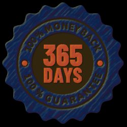 365 Days 100% Money Back Guarantee